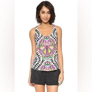 Mara Hoffman Cosmic Fountain Geometric Top S NWOT